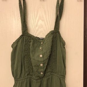 Aerie dark green dress
